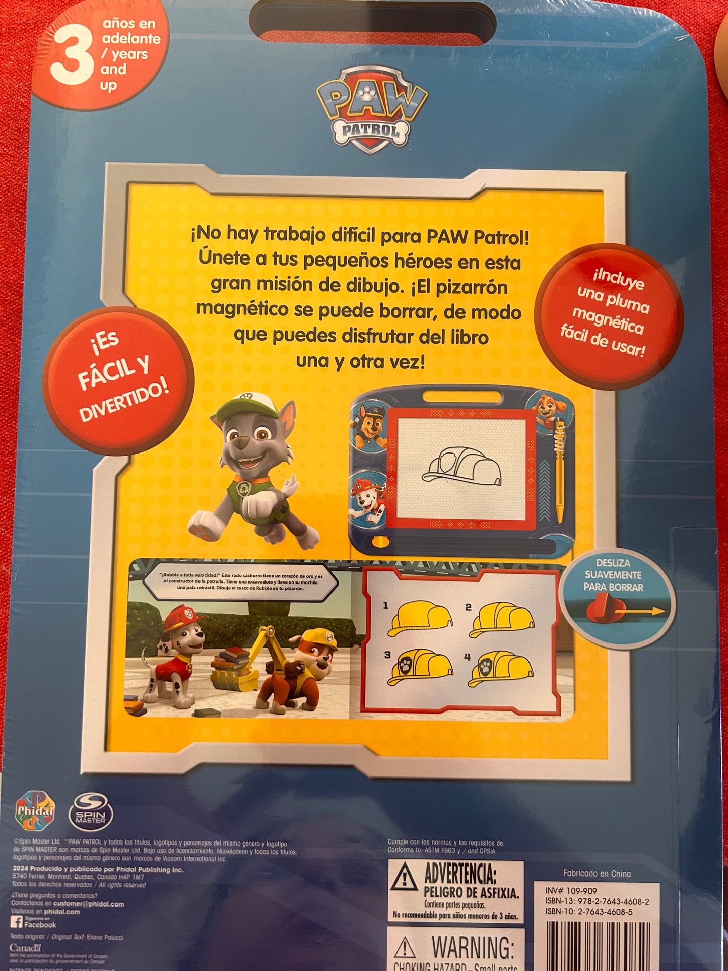 Paw Patrol Chicos Pizarra Serie De Aprendizaje