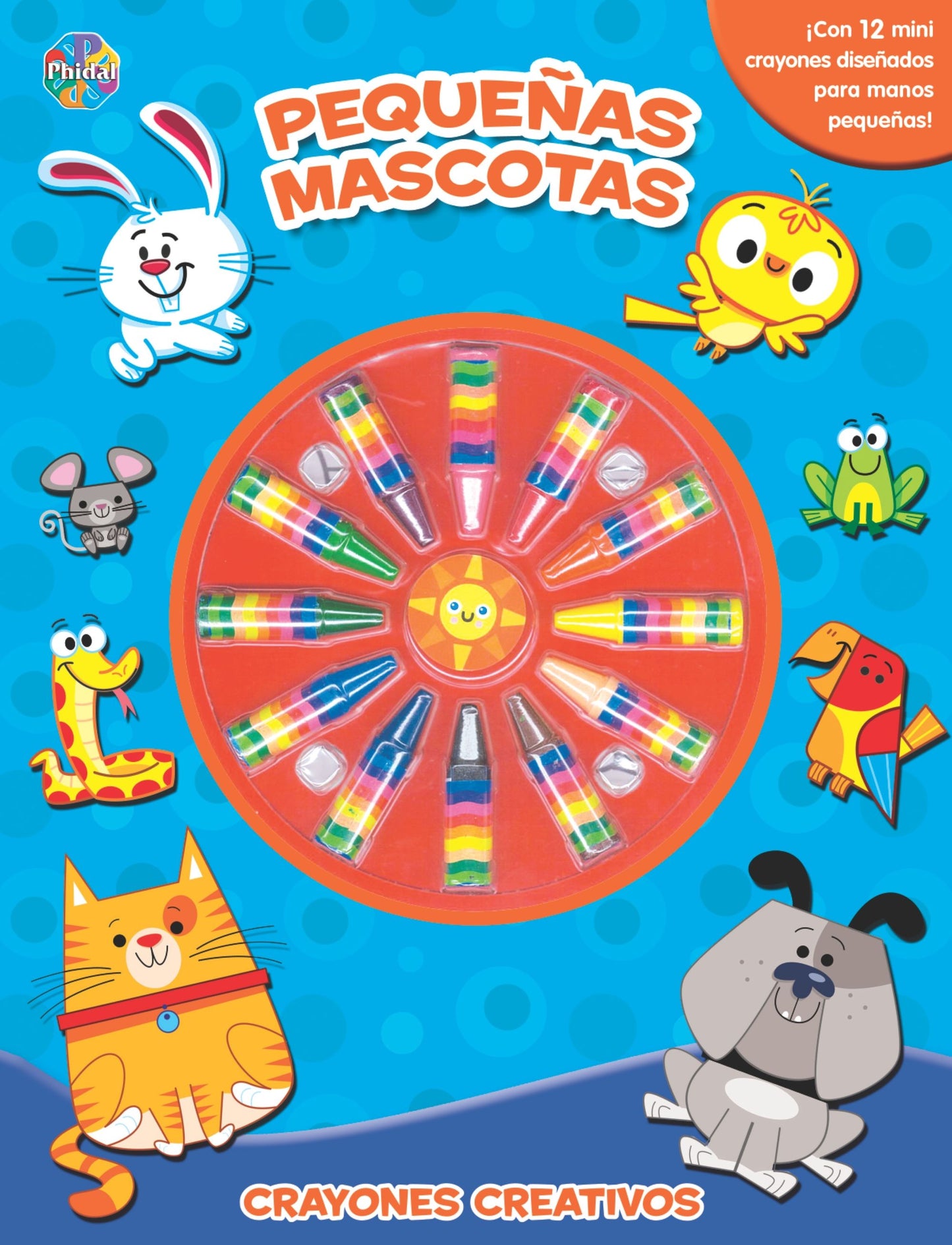 Pequeñas mascotas crayones creativos
