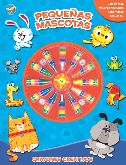 Pequeñas mascotas crayones creativos