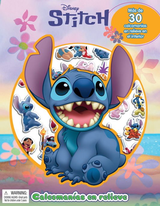 DISNEY STITCH CALCOMANIAS EN RELIEVE